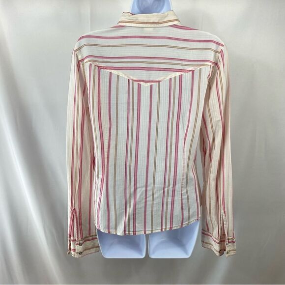 Abercrombie and Fitch, ladies button down stripe shirt - Picture 2 of 4